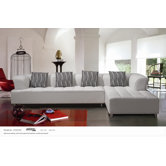 Litz Leather Sectional