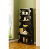 Cosma Five-Shelves Bookcase / Display Cabinet in Antique Black
