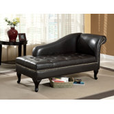 Emma Leatherette Chaise Lounge