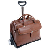 Carugetto Leather Detachable-Wheeled Laptop Case