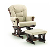 Sleigh Style Matching Glider and Ottoman