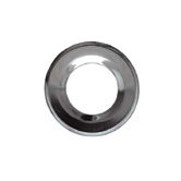 Small Round Gas Drip Pan in Chrome