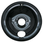 6" Small Drip Pan Style B in Black
