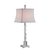 Tapered Clear Crystal Accent Lamp