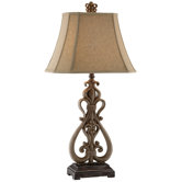 Traditions Open Scroll Table Lamp