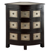 Cosmopolitan Bow Front Corner Chest