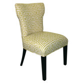 Bella Wing Back Fabric Slipper Chair