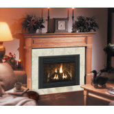 Deluxe Claremont Flush Fireplace Mantel with Large Opening