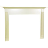 Light Finish Franklin Flush Fireplace Mantel