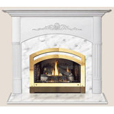 Deluxe Viceroy Flush Fireplace Mantel