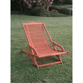 Oslo Outdoor Contemporary Folding Patio Lounge Chair