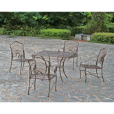 Iron Patio 5 Piece Dining Set