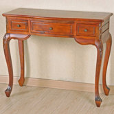 Carved Wood Vanity Console Table