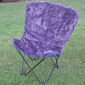 Caravan Butterfly Folding Dining Fabric Side Chair