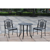 Mandalay 3 Piece Patio Dining Set
