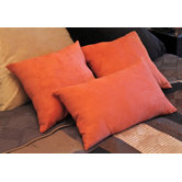 18" Micro Suede Bed Spread Pillow / Decorative Pillow Package (Set of 3)