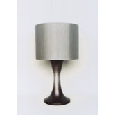 Twister Table Lamp in Smoke with Platinum Shade