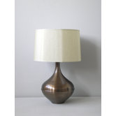 Kiss Table Lamp in Mocha with Pebble Shade
