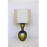 Ruby Table Lamp in Olive Burst with Pebble Shade