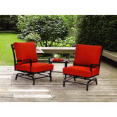 San Michele 3 Piece Rocker Club Deep Seating Group with Cushions
