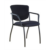Camden Fully Upholstered Stack Chair with Tapered Back