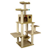72" Classic Cat Tree in Beige