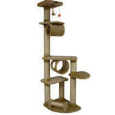 74" Classic Cat Tree in Dark Beige