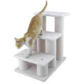 25" Classic Three-Step Cat Tree in Ivory