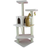 57" Classic Cat Tree in Ivory