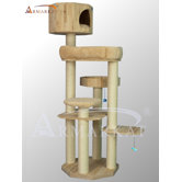 72" Solid Wood Cat Tree