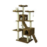 74" Cat Tree in Brown