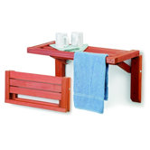 Redwood Folding Bar Table