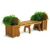 Redwood Rectangular Planters