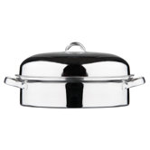 Oval Stainless Steel Roaster with Rack