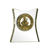 Crystal Table / Mantle Clock Flared Square