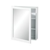 Mirrored Wall Cabinet with Two Tier Shelves