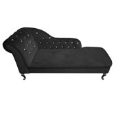 Chesterfield Chaise Lounge with Diamante Detail