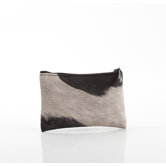 Cowhide Zip with Black Spots