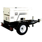 Kubota Diesel 300 DC Welder / 10.5 KW Generator T-4 Mounted on TRLR10W