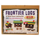 Wood Construction 220 pieces Frontier Logs in Canister
