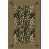 Realtree Hardwood Solid Border Novelty Rug