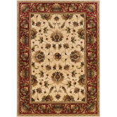 Knightsbridge Beige/Red Rug