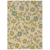 Caspian Ivory/Green Rug