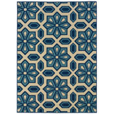 Caspian Ivory/Blue Rug