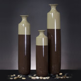Vases in Acorn Brown (Set of 3)