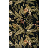Waverly Black Tropical Rug