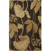 Waverly Brown Floral Rug
