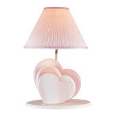Heart  Table Lamp in Pink