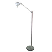 Contemporary Floor Lamp in Polished Steel