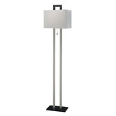 Table Lamp in Silver/Black